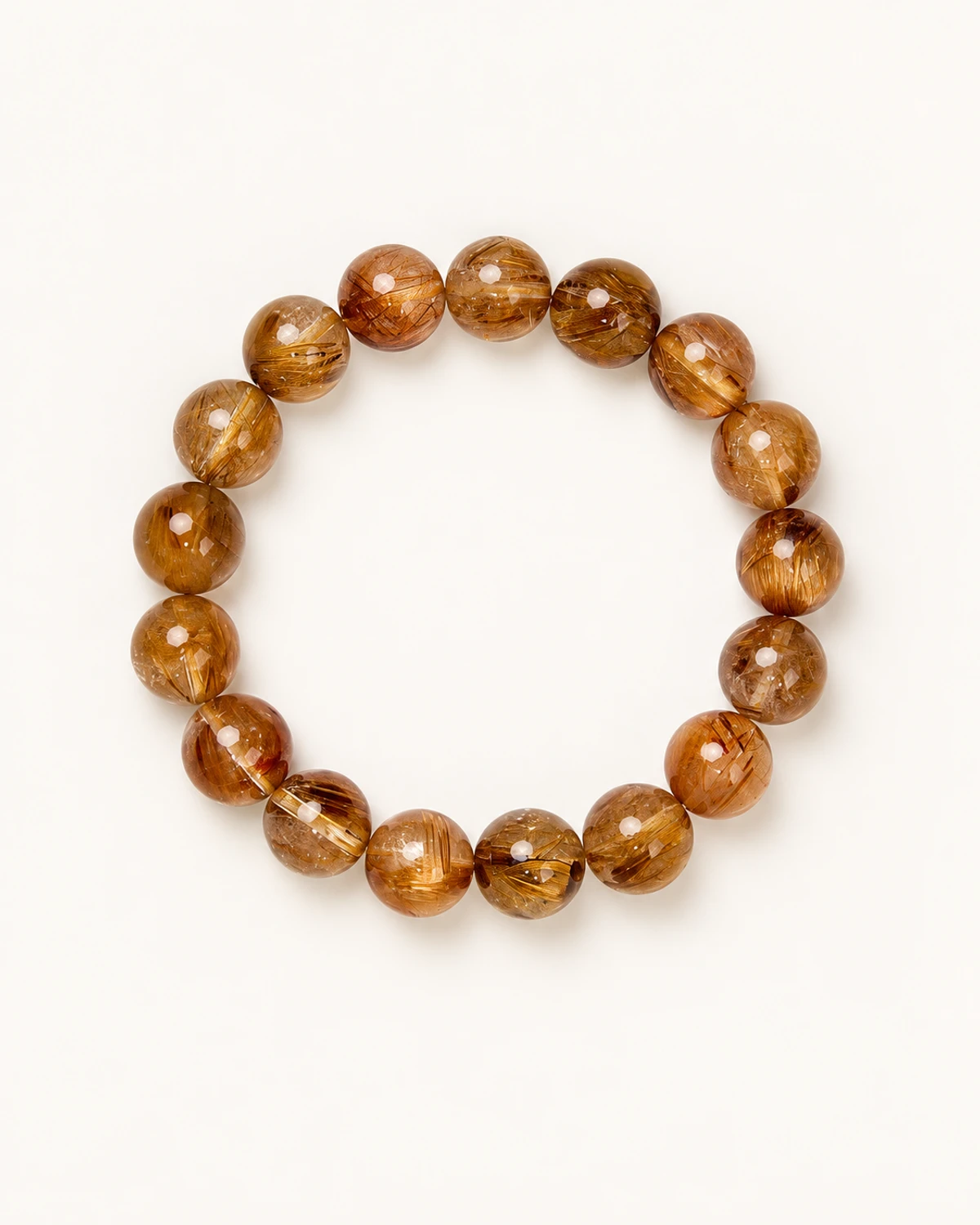 Copper Rutilated Quartz Bracelet studio product image